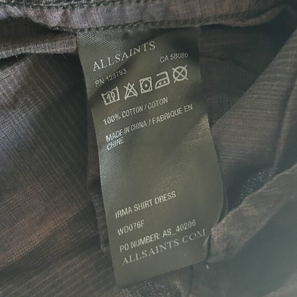 AllSaints Irma Plaid Shirt Dress ASO Spencer Hastings - Picture 10 of 12